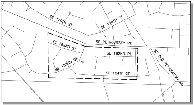 Carriagewood Service Line Replacement Project Area
